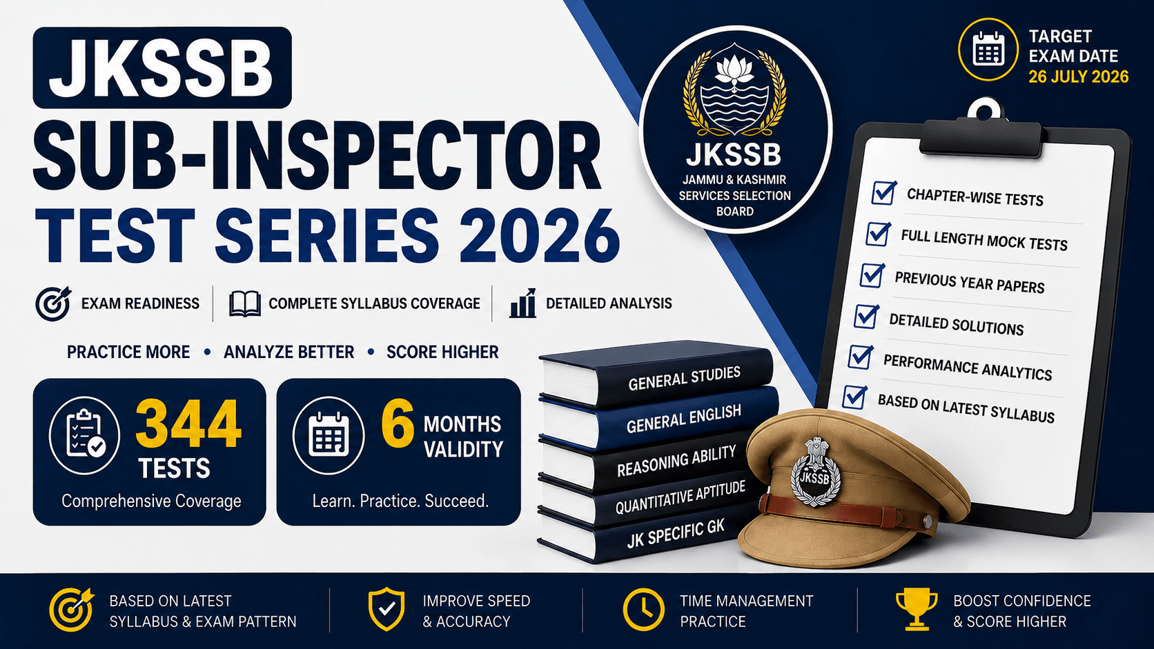 Jkssb Sub-Inspector Test Series 2026