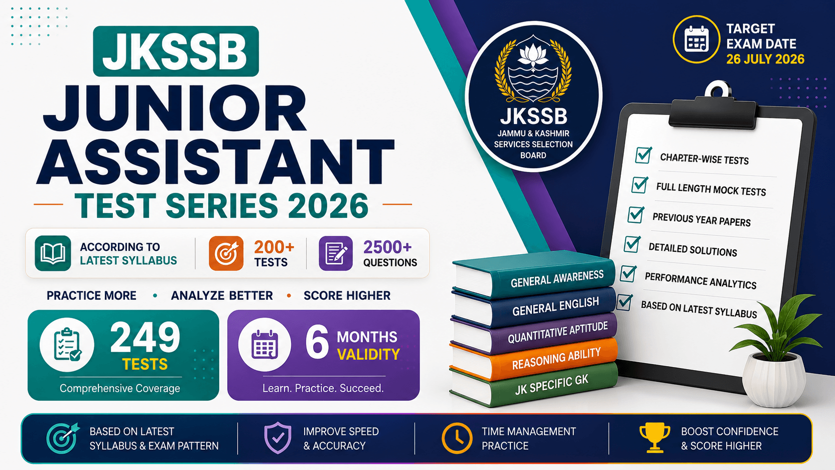 Jkssb Junior Assistant Test Series 2026